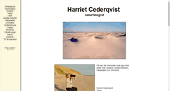 Desktop Screenshot of harrietcederqvist.se
